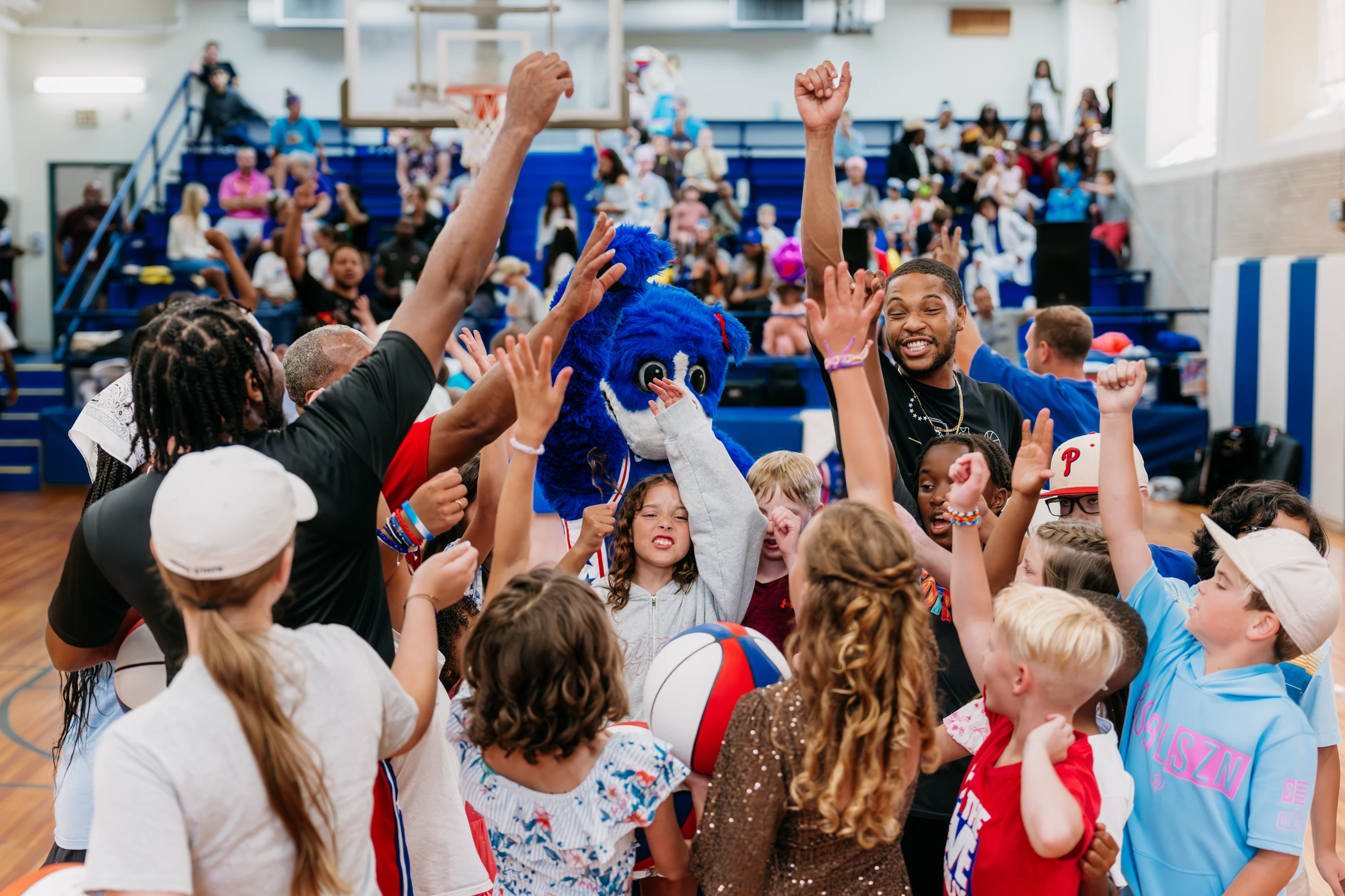 Labaron Philon Jr. and the Sixers Youth Foundation give Sunrise Day Camp a day to remember